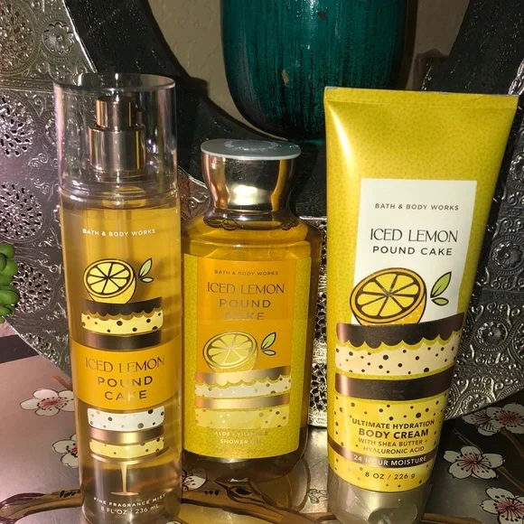 Bath and Bodyworks ice lemon poundcake gift set combo - Picture 1 of 3